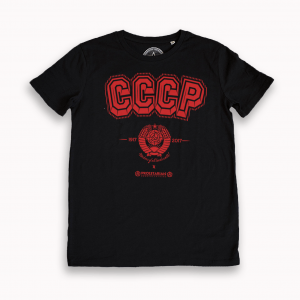 Camiseta_cccp_negra_ hombre